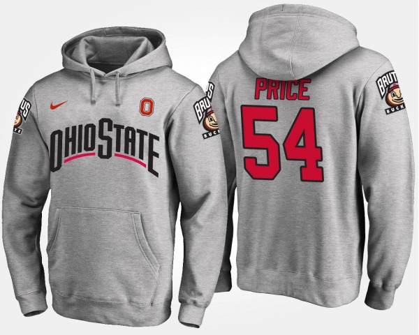 Ohio State Buckeyes Billy Price Men's #54 Gray College Football Hoodie 2404BVBY5